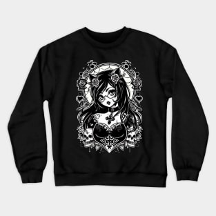 Cute Goth girl Crewneck Sweatshirt